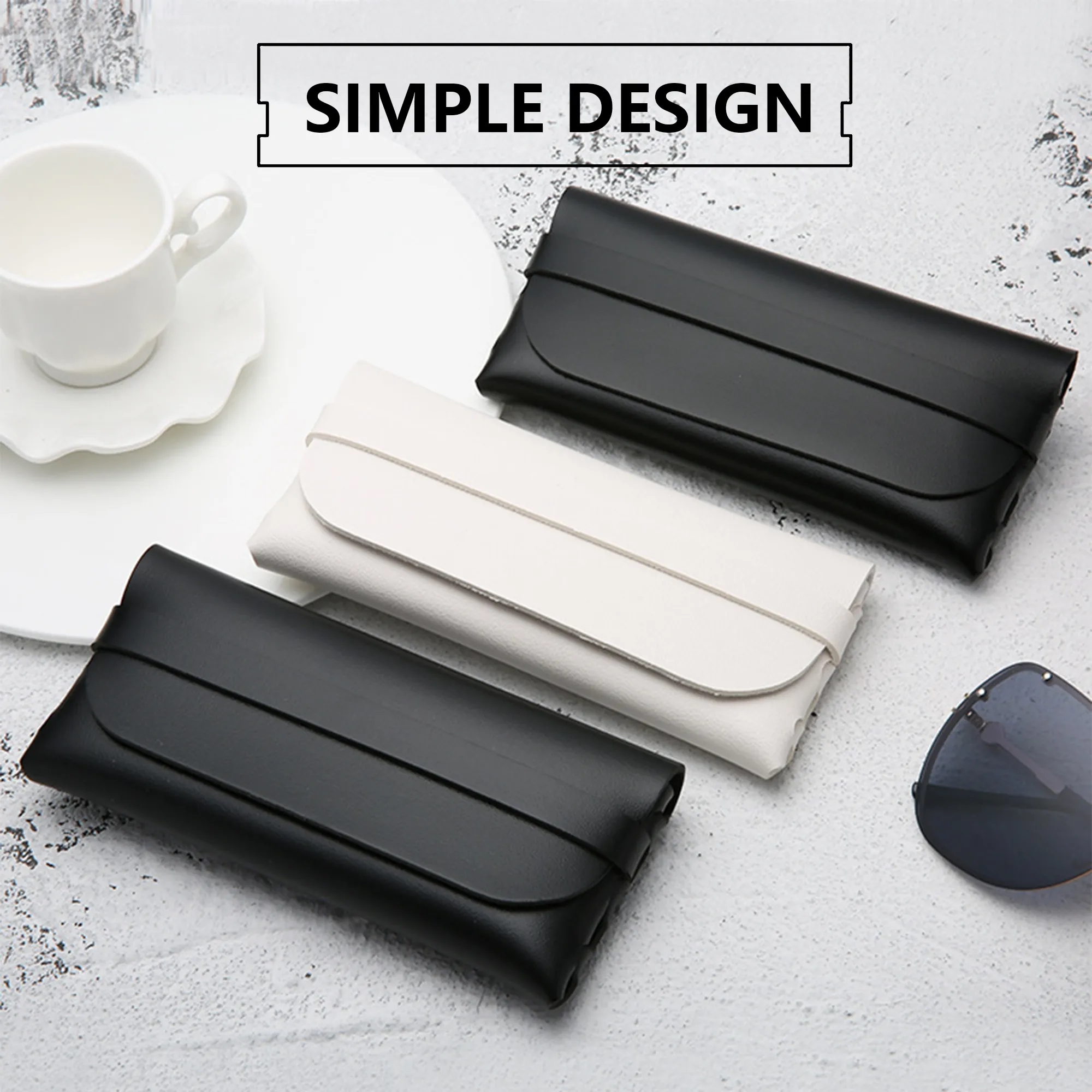 Leather Portable Eyeglass Case Free Shipping 7