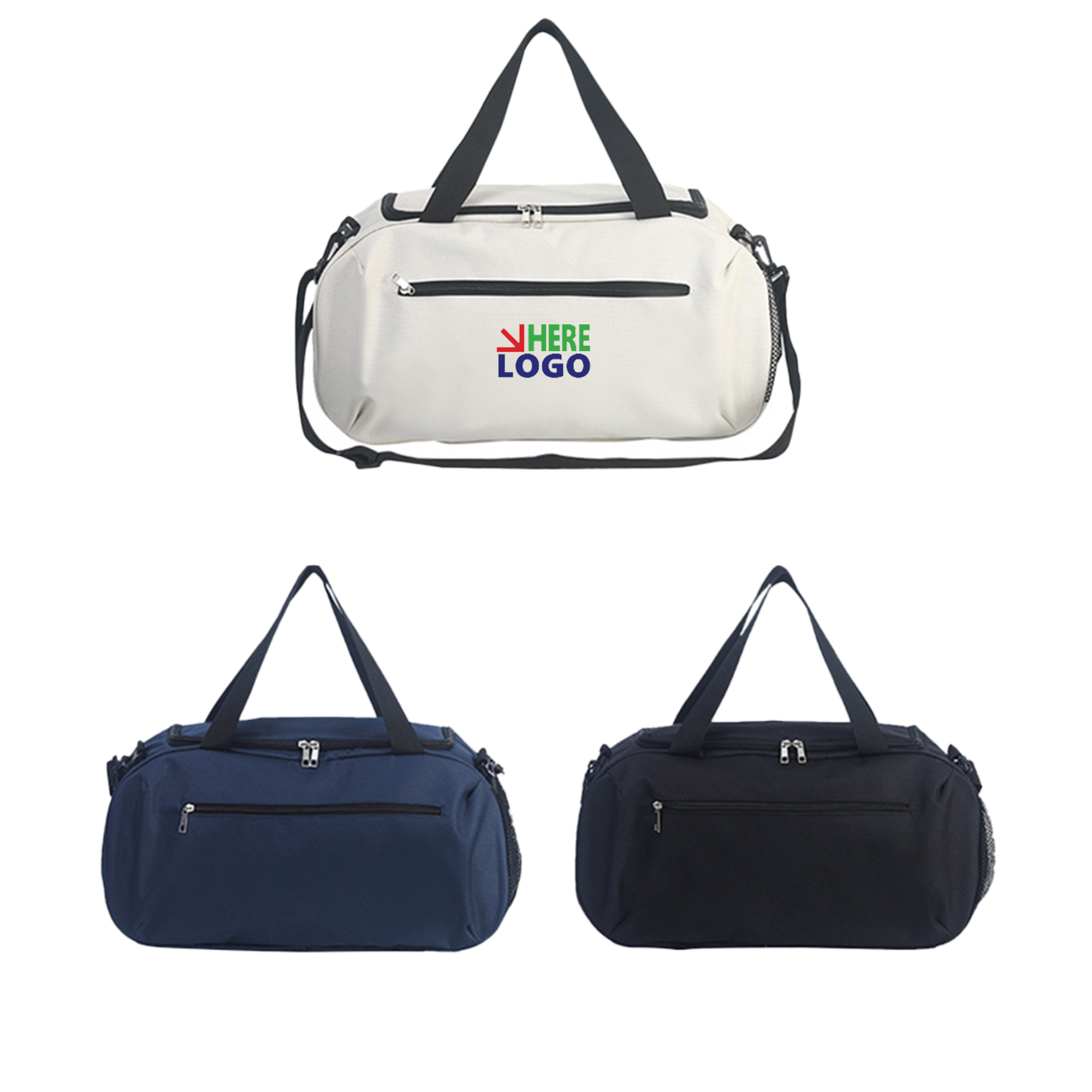Solid Color Sports Travel Gym Bag 2