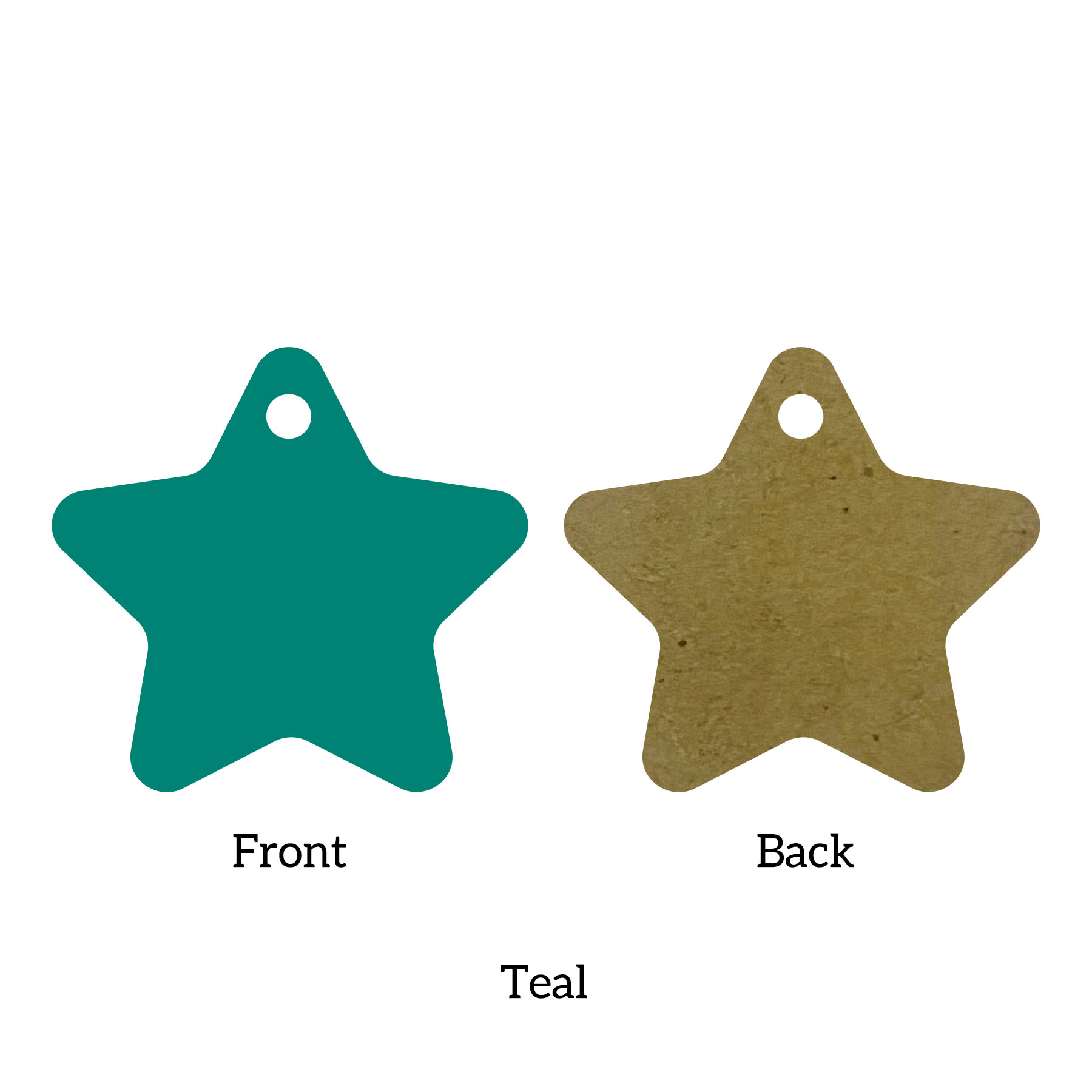 Free Shipping Solid Color Christmas Ornament - Star 17