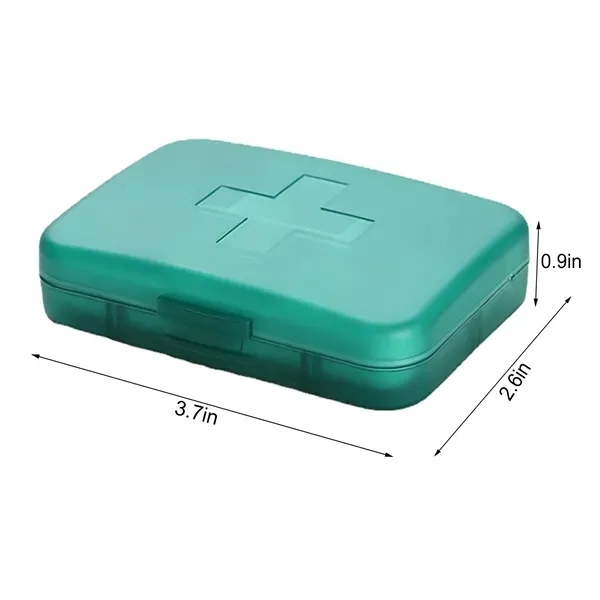Portable 6 Compartments Square Medication Organiser 4