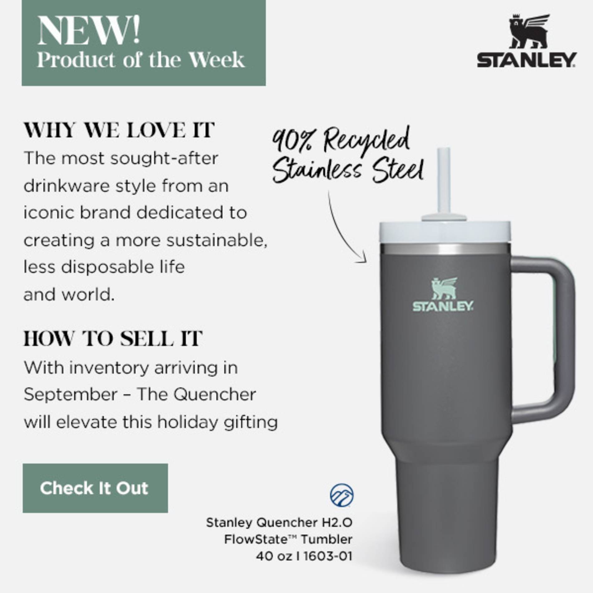 Stanley Quencher H2.O FlowState™ Tumbler 40oz 159