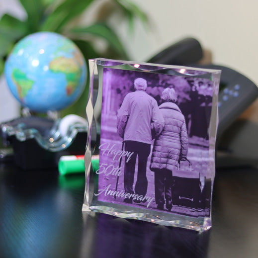 Acrylic Block With Scallop Edge 6