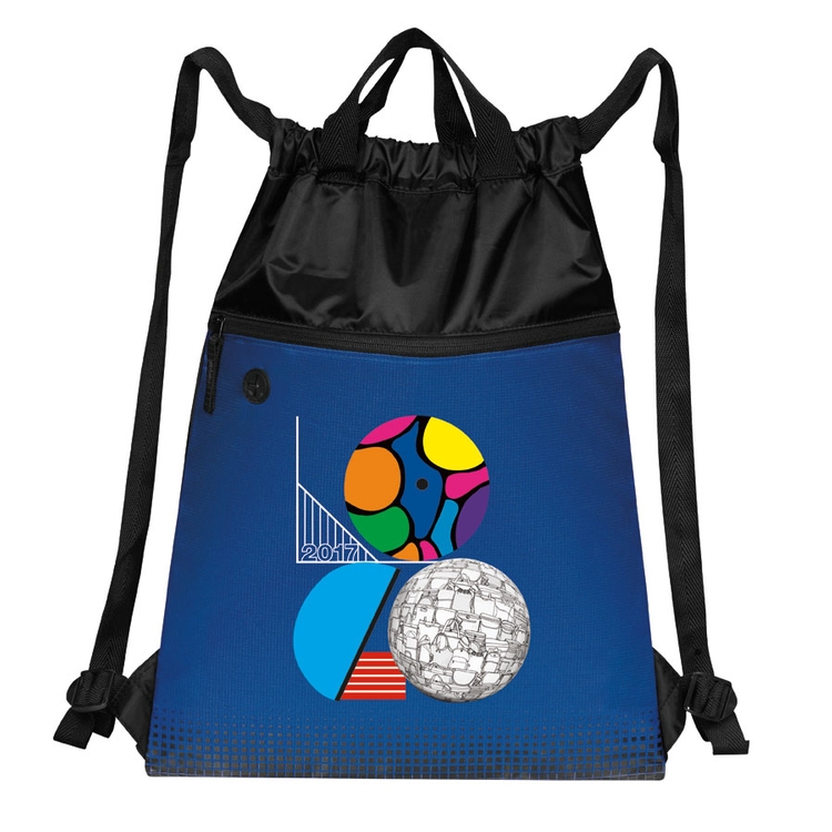 "SoundWave" Drawstring Backpack 1