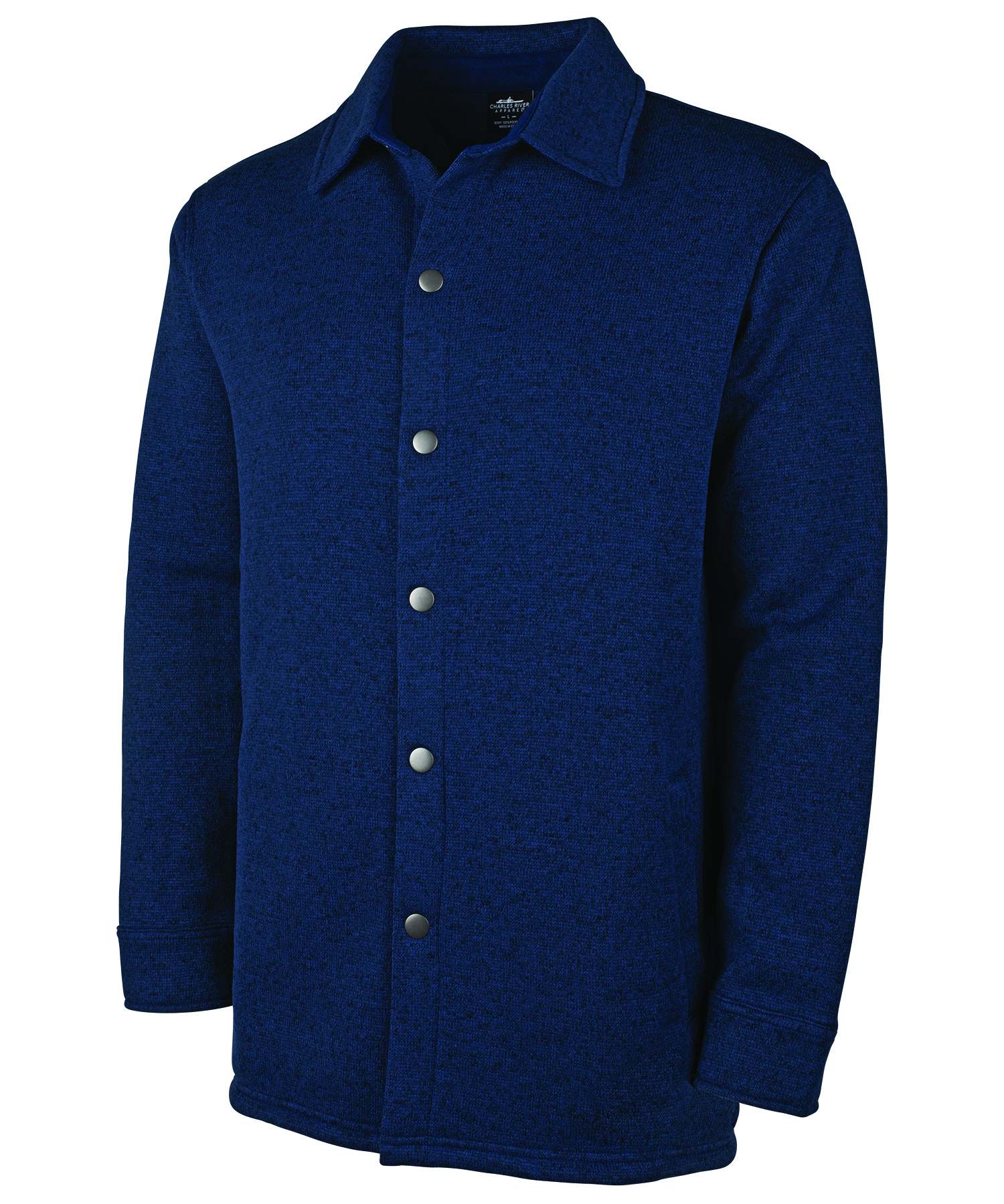 Heathered Fleece Snap Shacket 20
