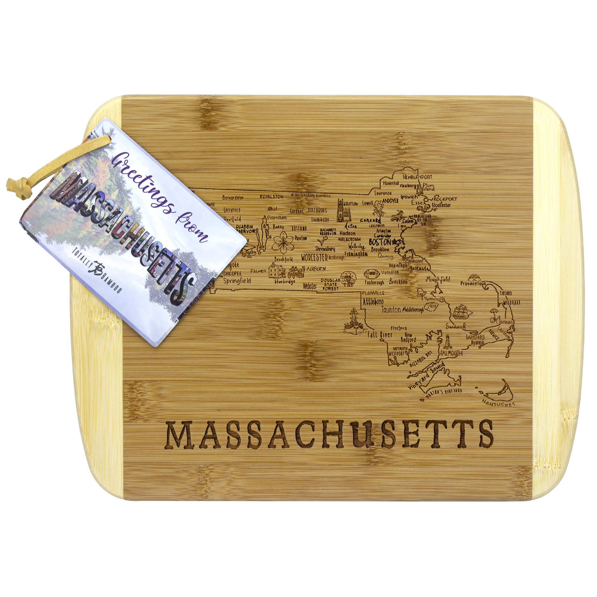 A Slice of Life Massachusetts Serving & Cutting Board 9