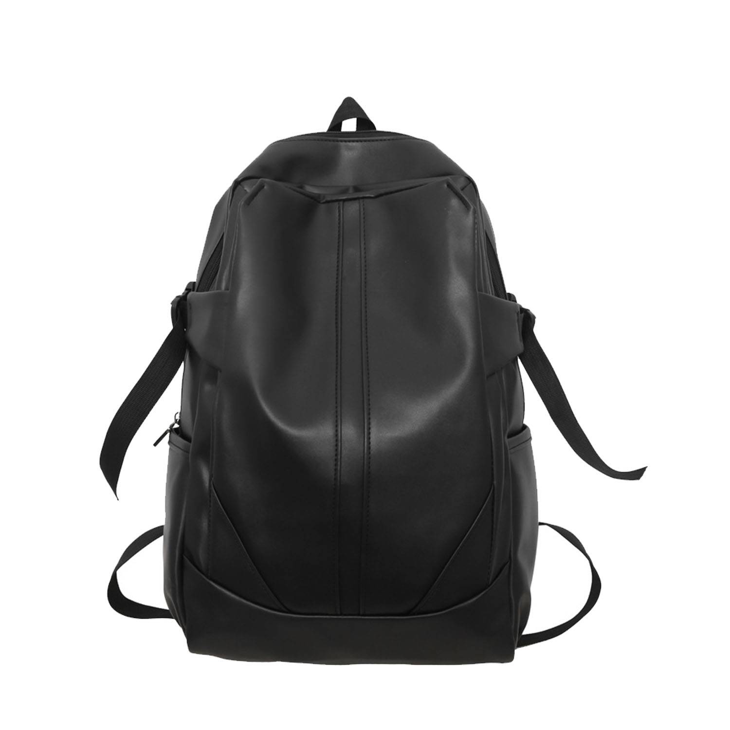 Large Capacity Waterproof Durable PU Leather Backpack 3