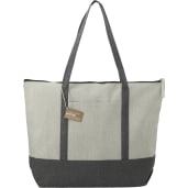 Repose 10oz Recycled Cotton Zippered Tote 3