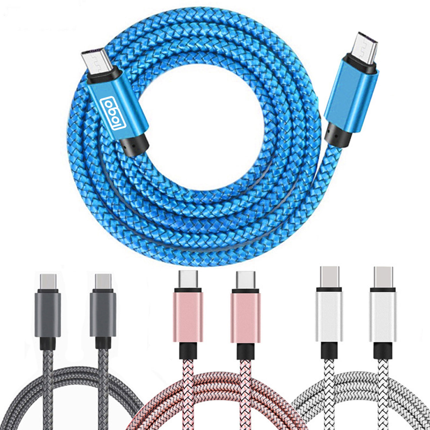 Durable Nylon Braided USB Cable for Fast Charging & Sync 7