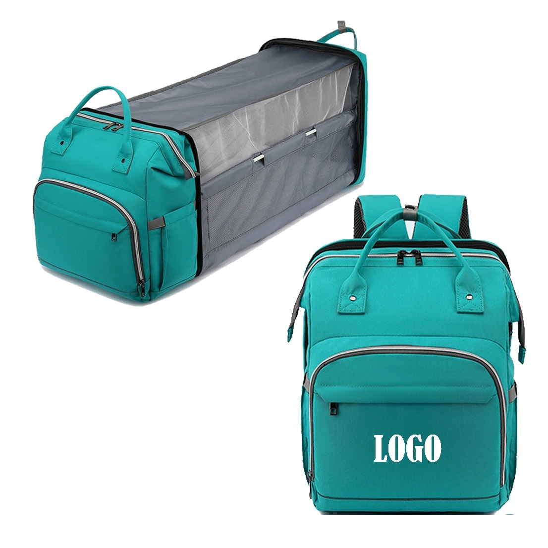 Multi Fuction Diaper Backpack With Changing Station 7