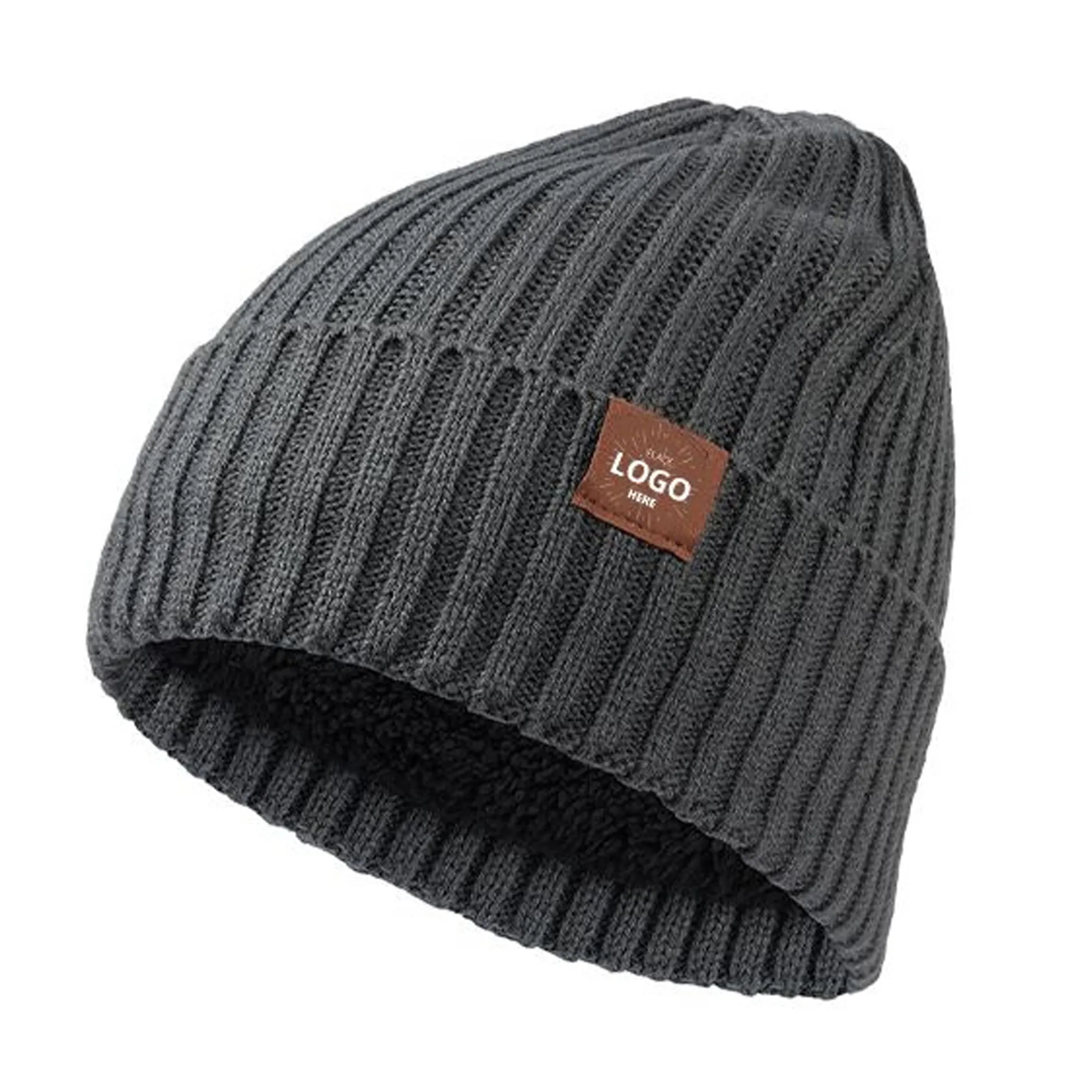 Warm Knitted Beanie Hat 2