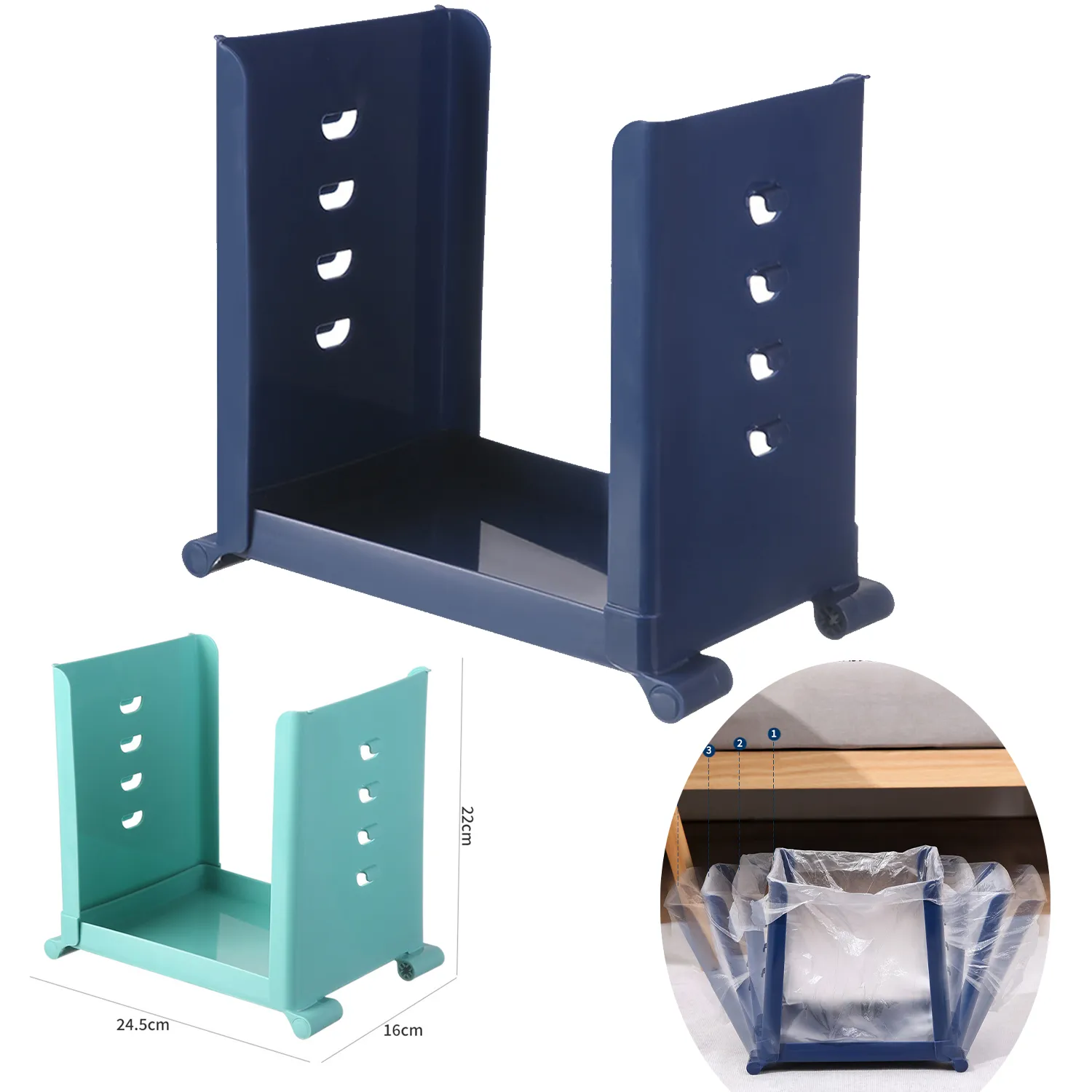 Adjustable Multifunctional Garbage Rack 3