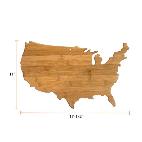 U.S. State Shaped Bamboo Cutting and Serving Boards 373