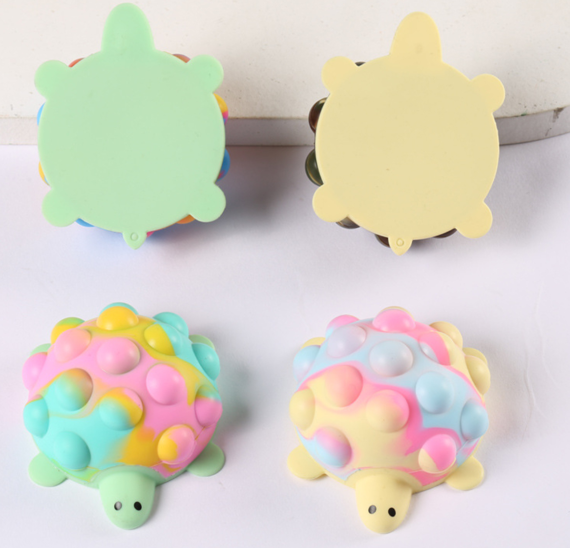 Turtle-Shaped Push Pop Slicone Toy 3