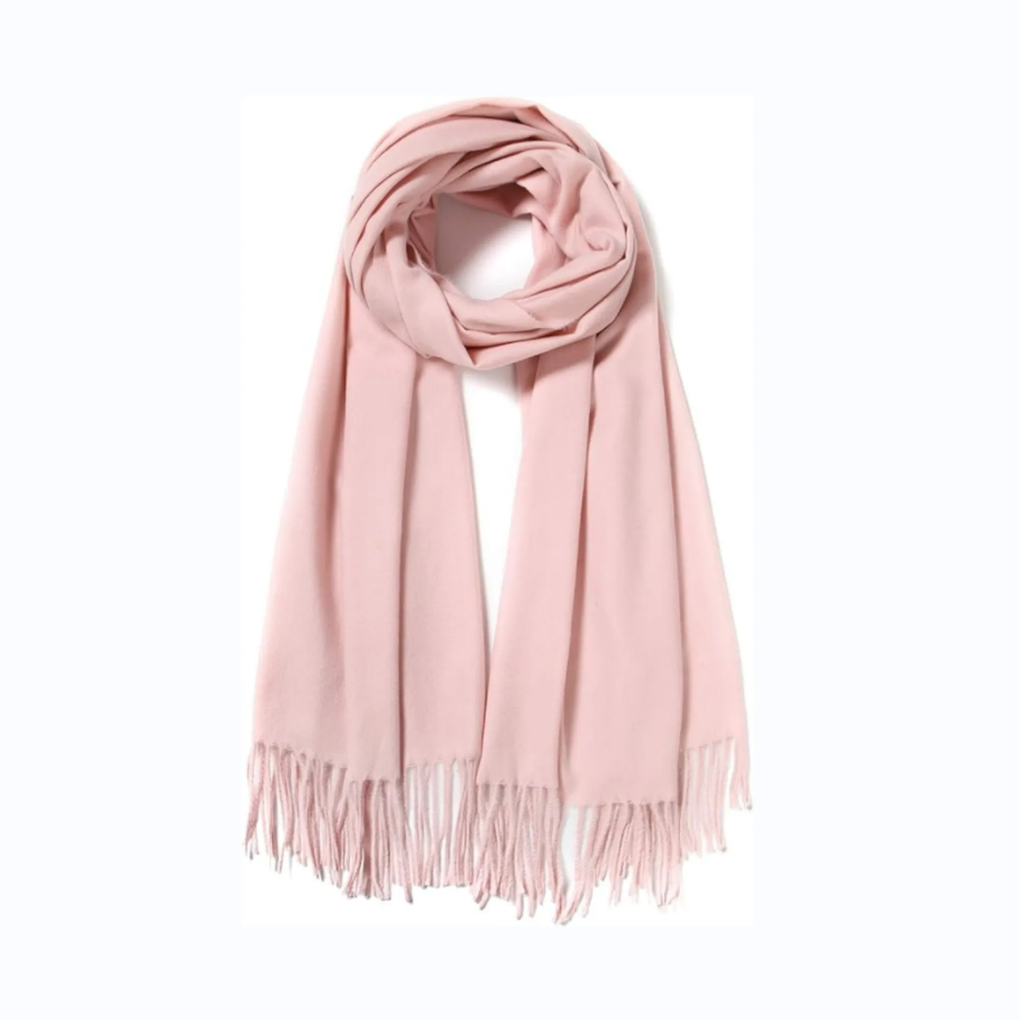 MOQ50 Cashmere Pashmina Woven Scarf & Fringes 4
