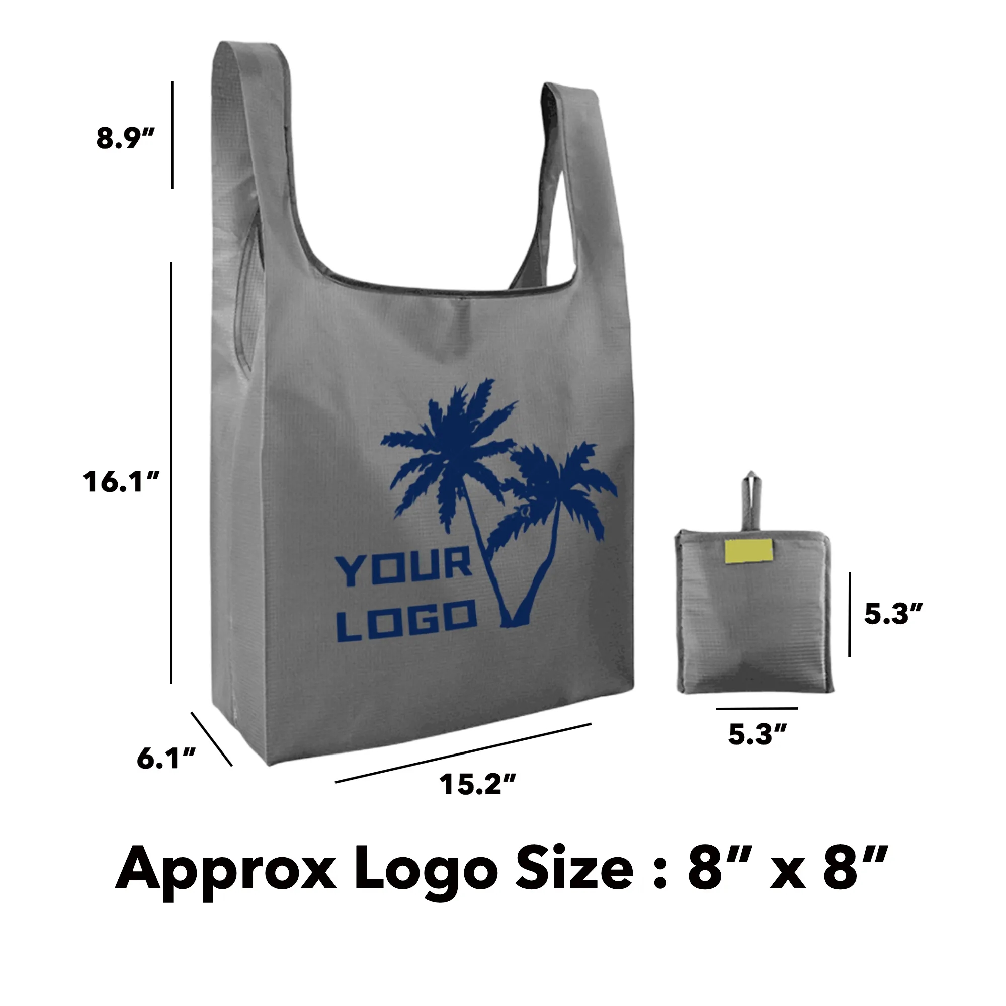 MOQ50 Foldable Reusable Grocery Bag 2