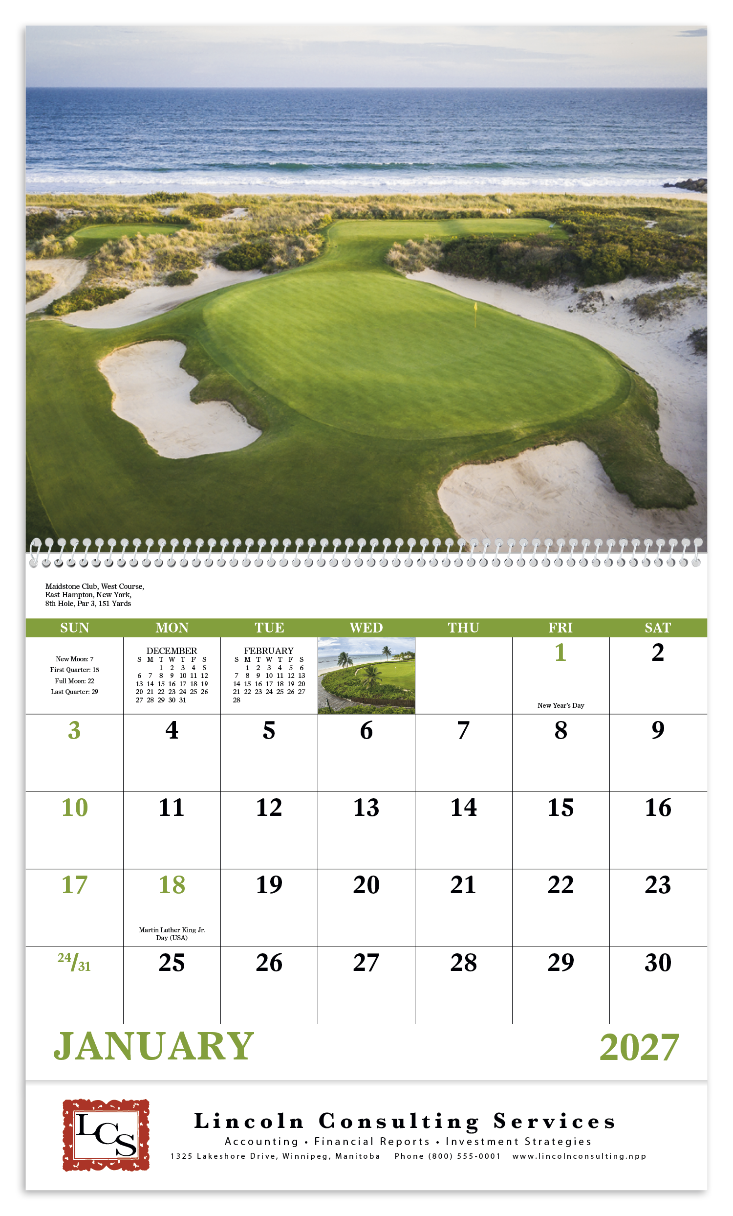 Good Value™ Fairways & Greens - Spiral Calendar 59
