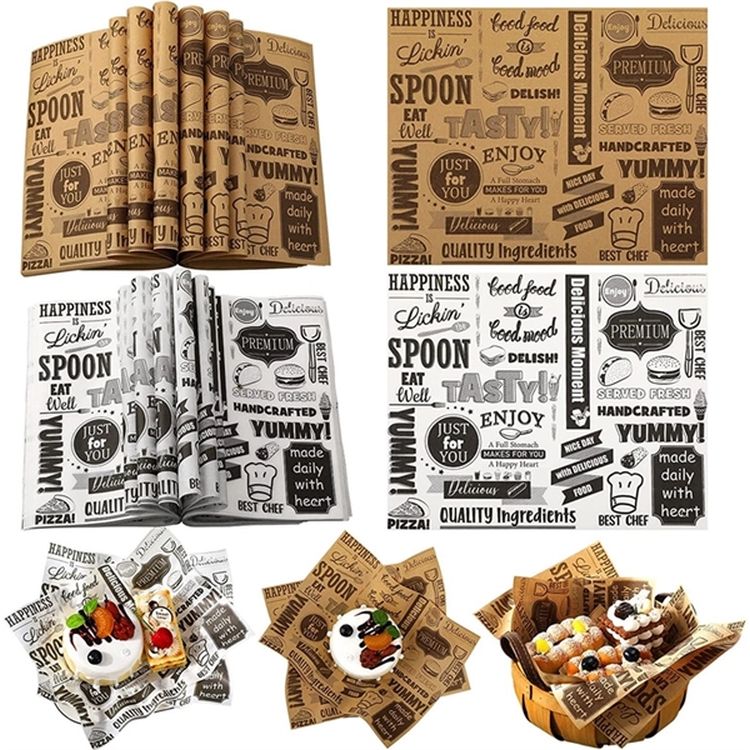 Deli Wax Paper Baking Sheets for Food Liner Picnic 2