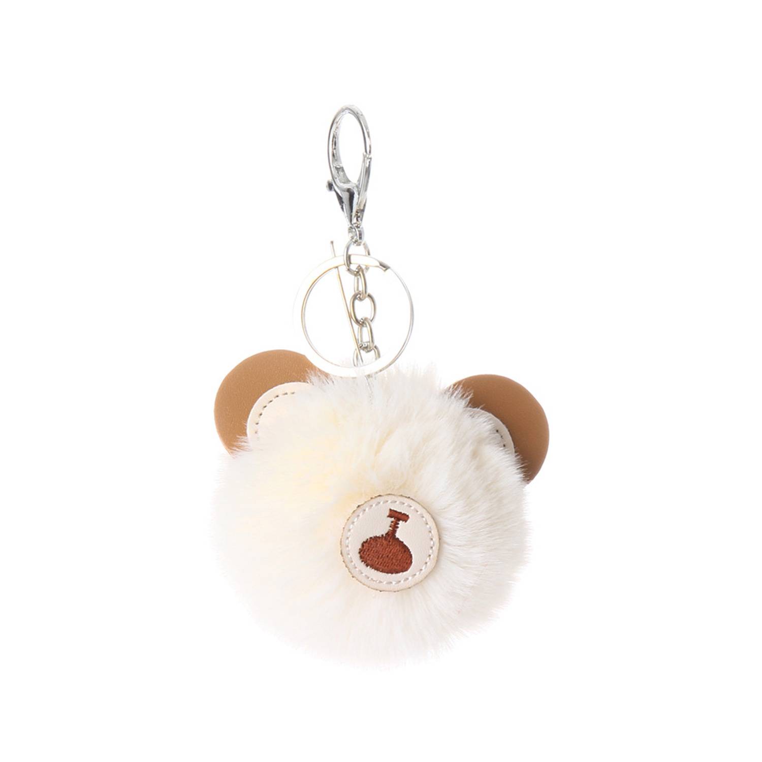 Fuzzy Bear Charm Keychain 5