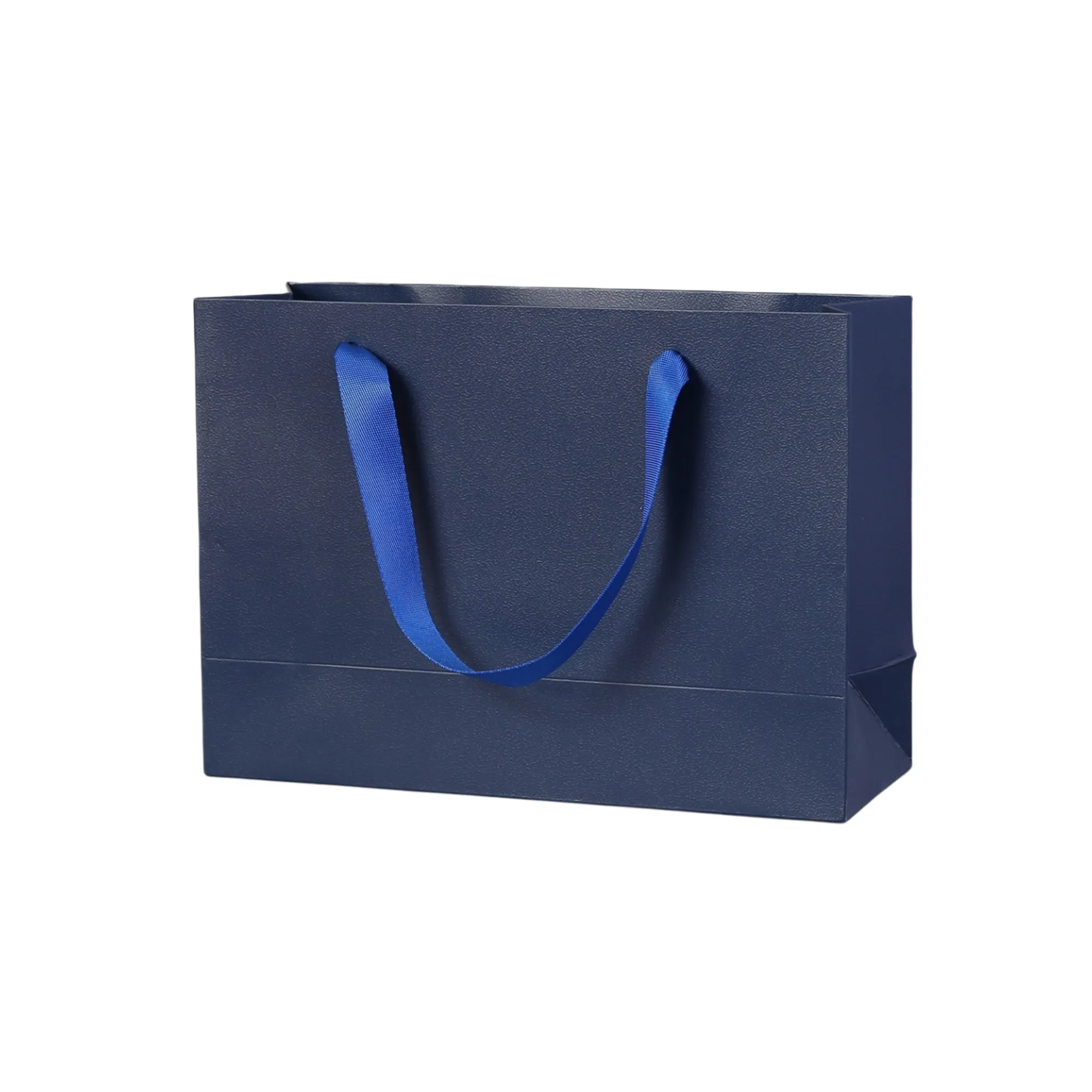 White Kraft Paper Shopping Bags with Ribbon Handles 7