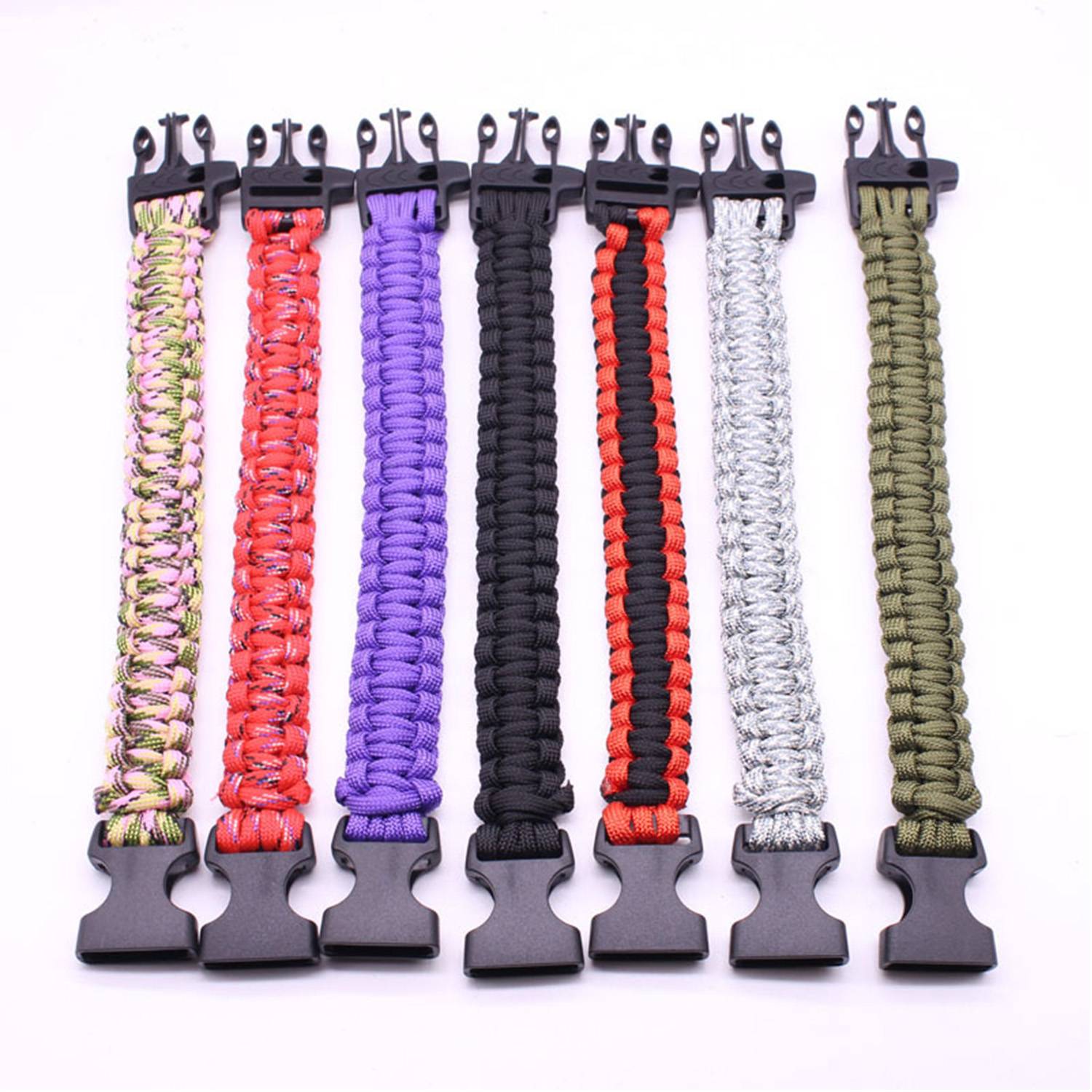 Outdoor Hiking Woven Paracord Bracelet 7