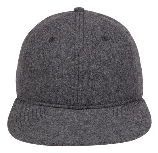 OTTO CAP® 6 Panel Mid Profile Flat Visor Strapback Hat 10