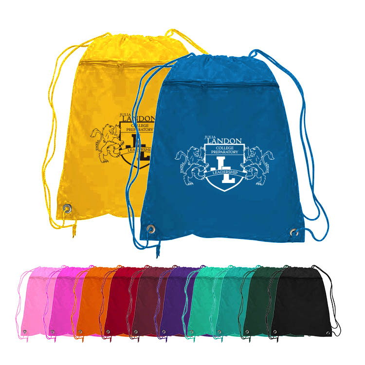 210D Polyester Drawstring Backpack w/PU Coating 8