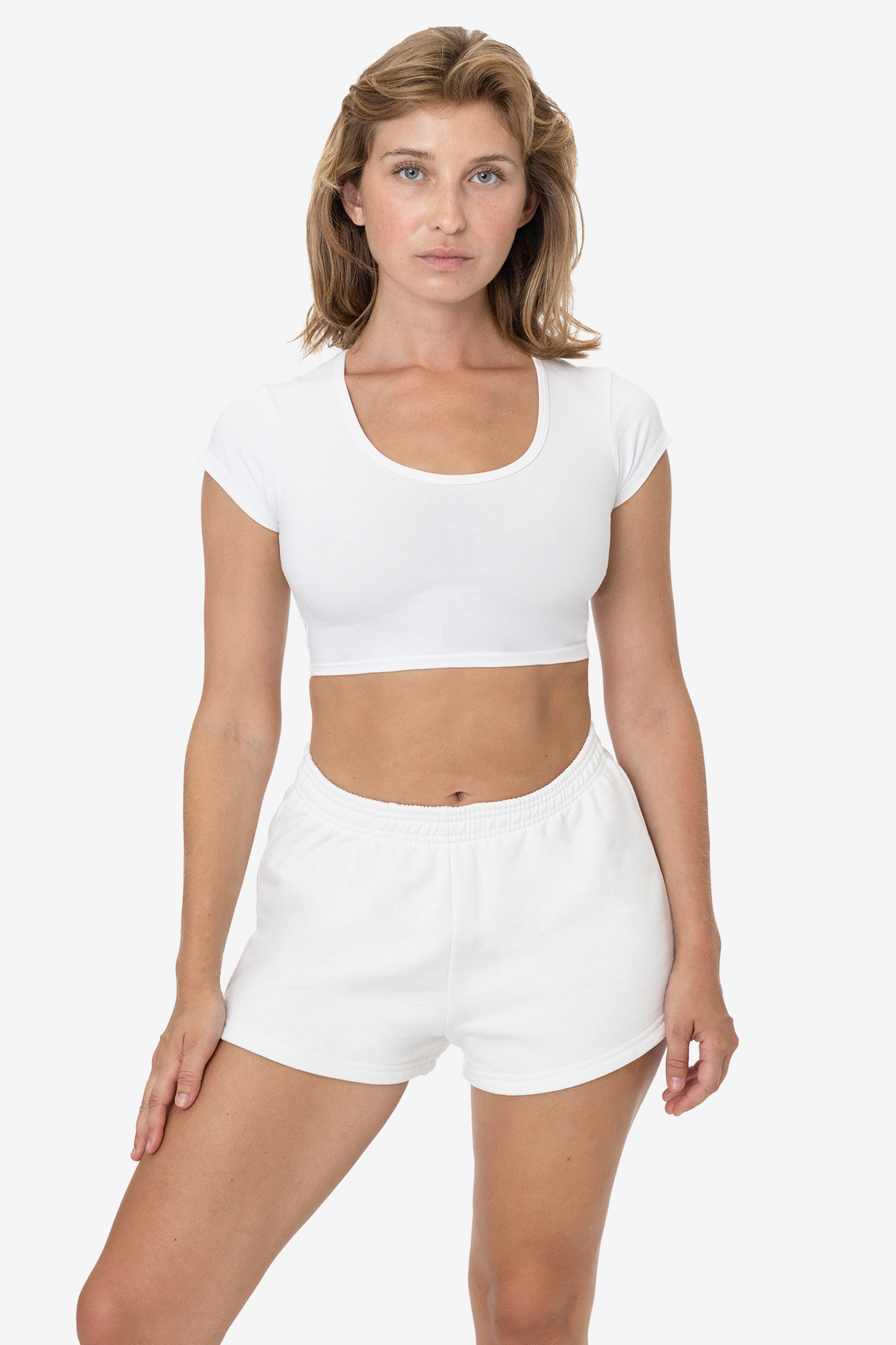 10 OZ MID-WEIGHT POLY COTTON FLEECE SHORT SHORTS 8