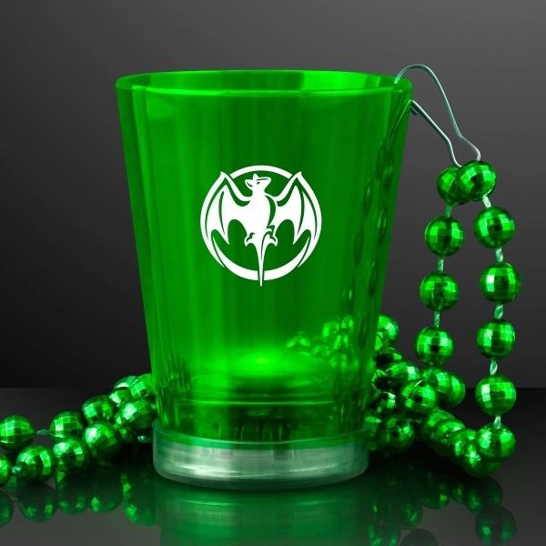 1.5 oz. Light Up Shot Glass on Party Bead Necklaces 14