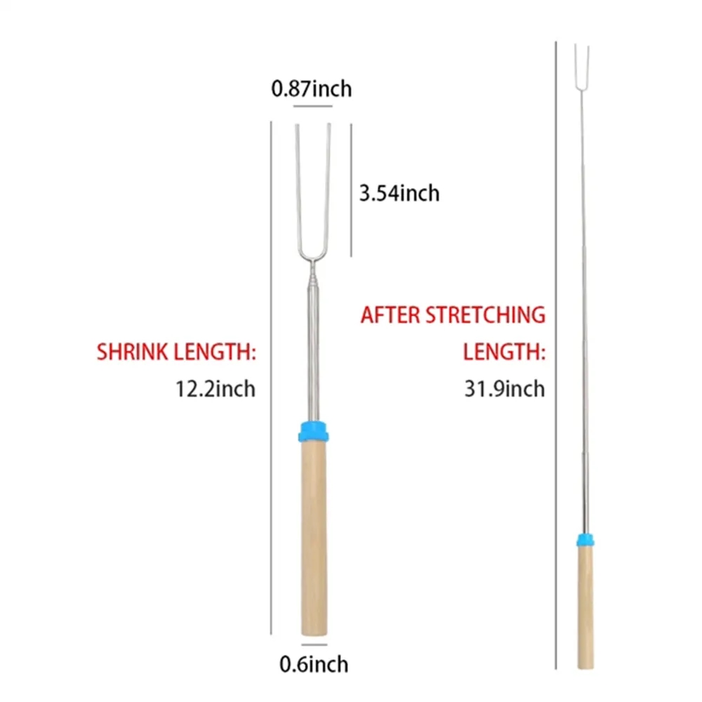 Stainless Steel Marshmallow Roasting BBQ Sticks 5