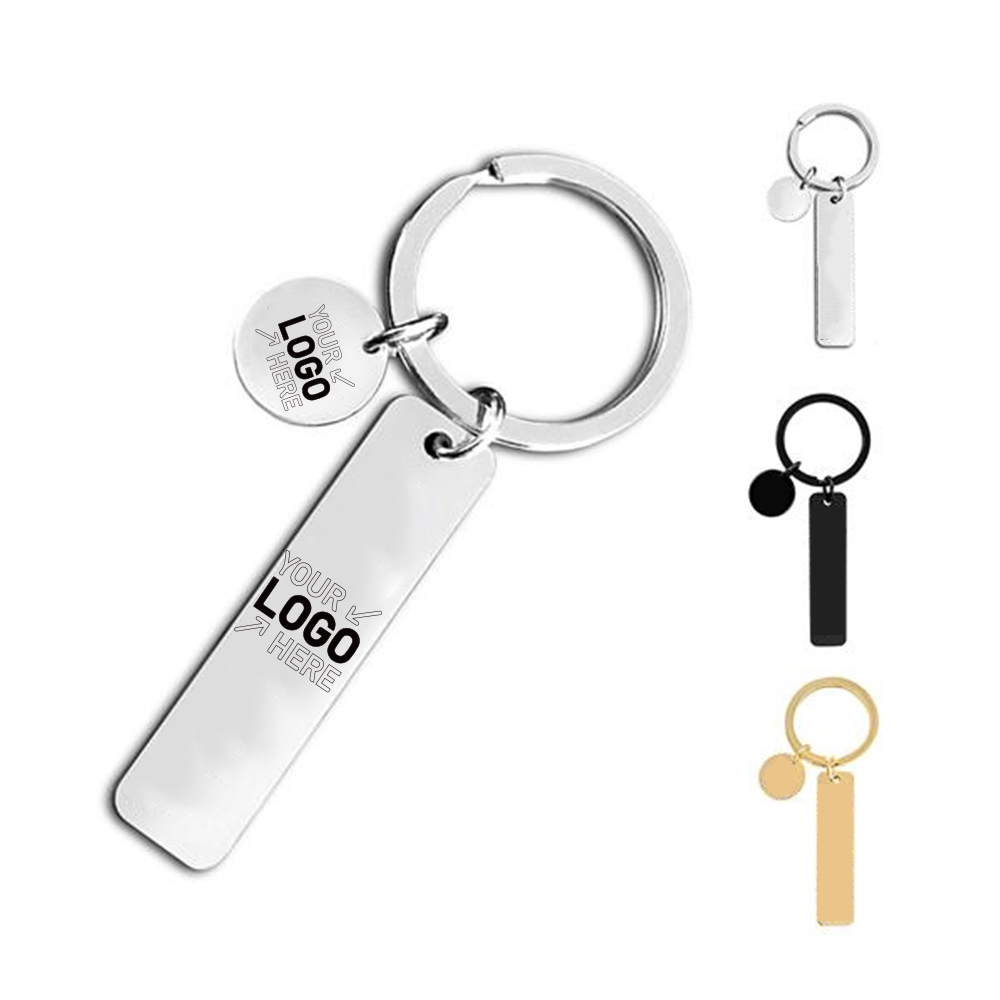 Personalized Pendant Stainless Steel Keychain