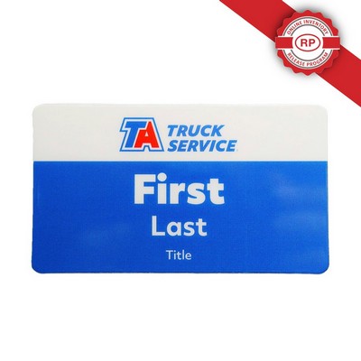 Laminated Personalized Name Badge (2"x3.5") Rectangle