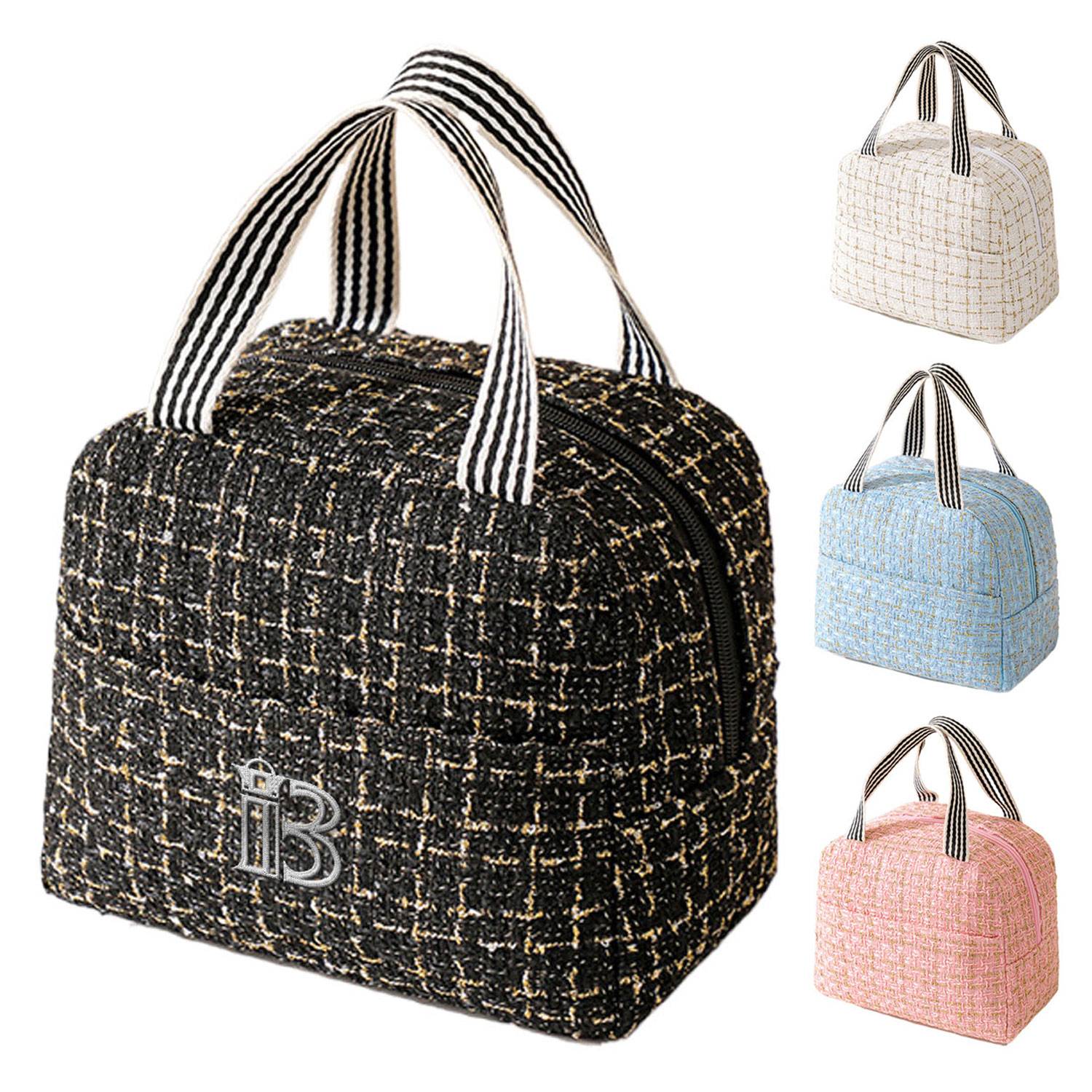 Large Capacity Polyester Aluminum Lining Insulated Lunch Bag 9