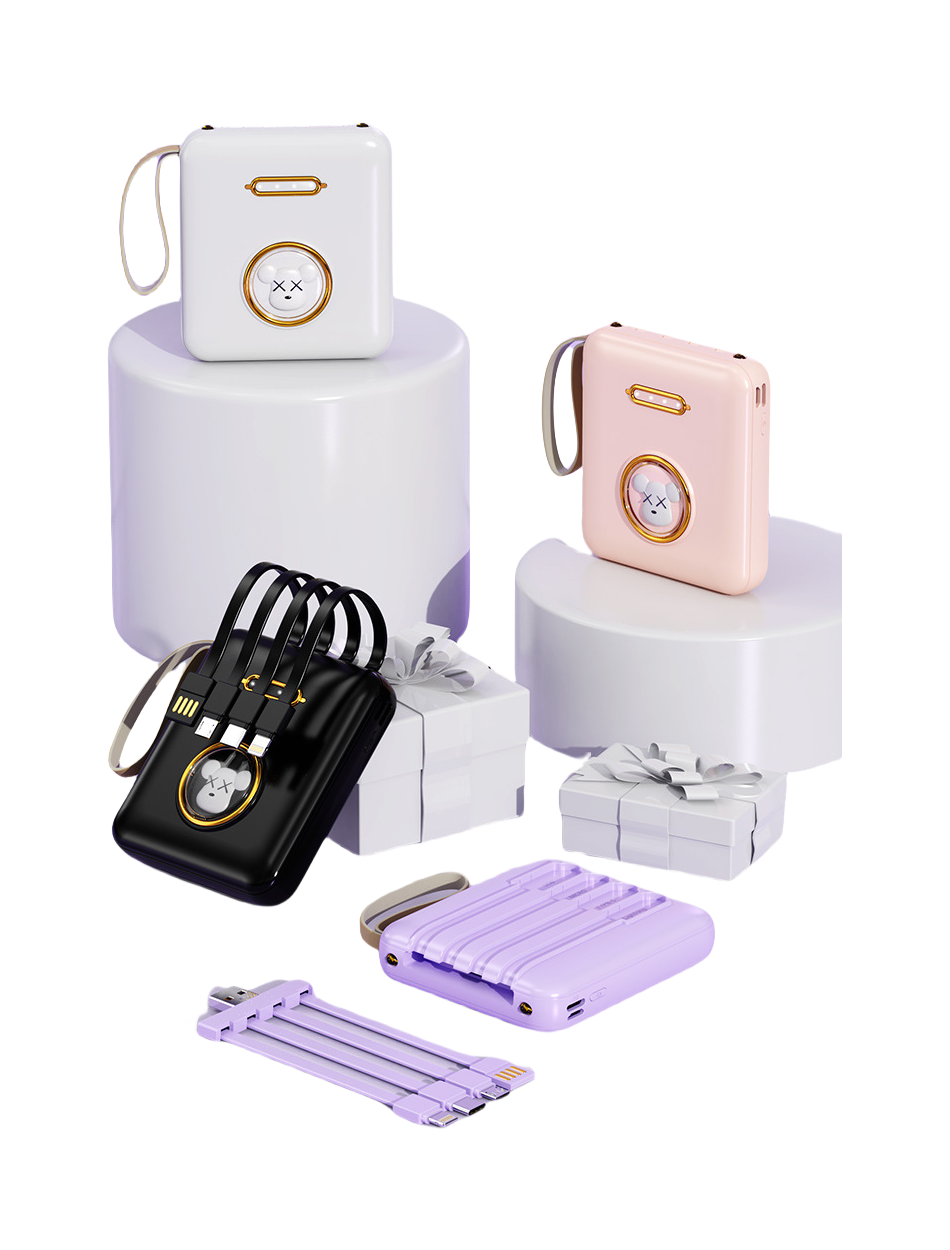 Cute Mini Portable Charger 6000mAh Power Bank 1