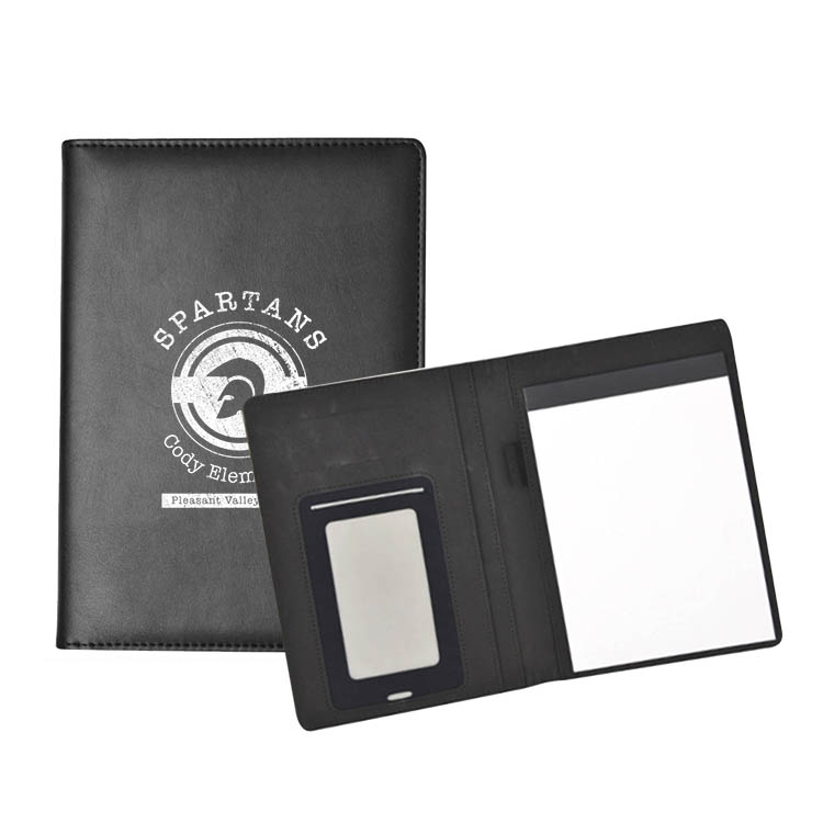A5 Leatherette Padfolio with Smartphone Sleeve 1