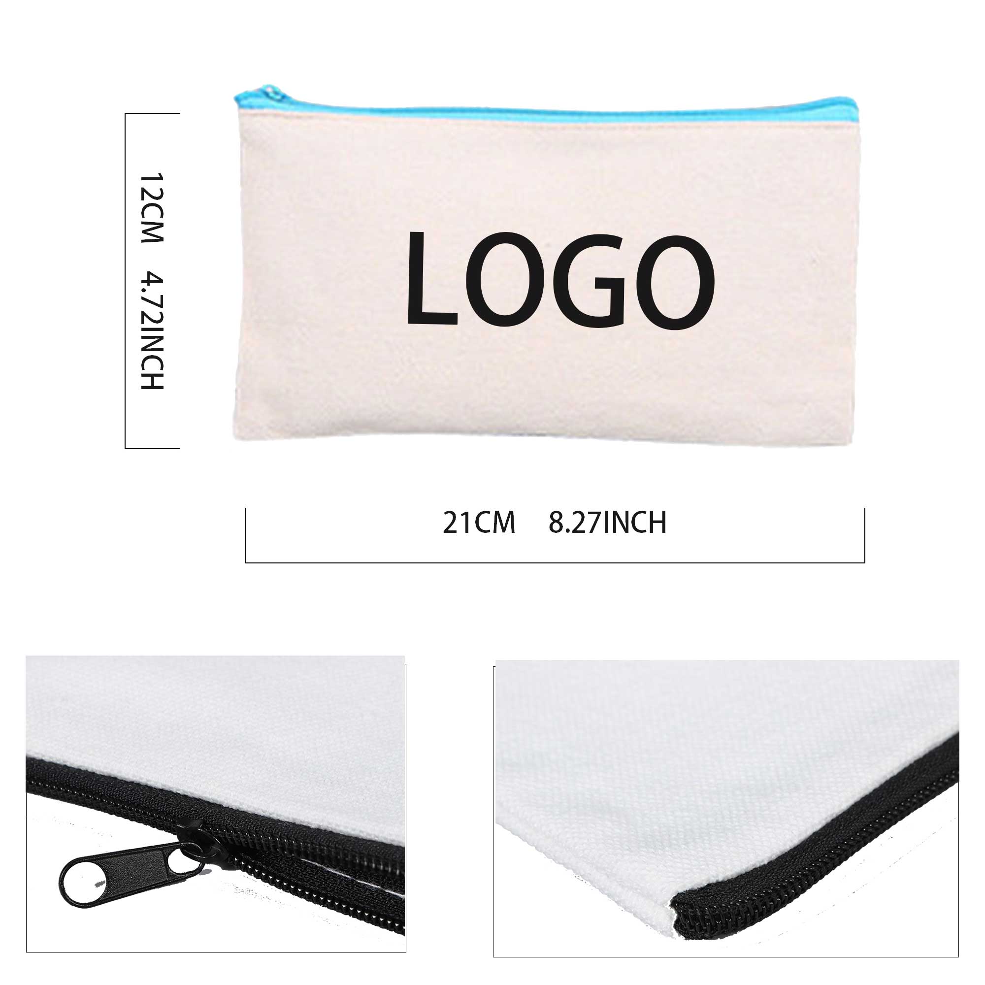 Multi-functional Canvas Pen & Makeup Pouch 3