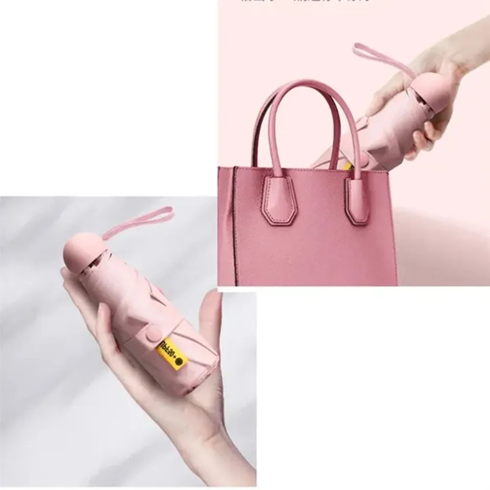 Mini Folding Compact Travel Umbrella with Case 10