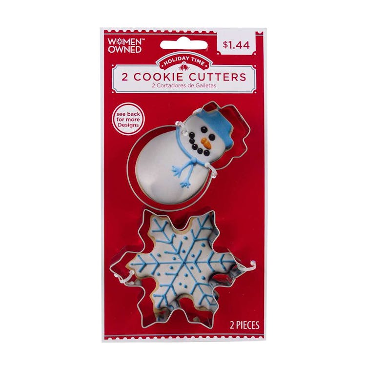 Cookie Cutters - 2 Piece Snowman and Snowflake, custom kitchen gadget with logo imprint 2