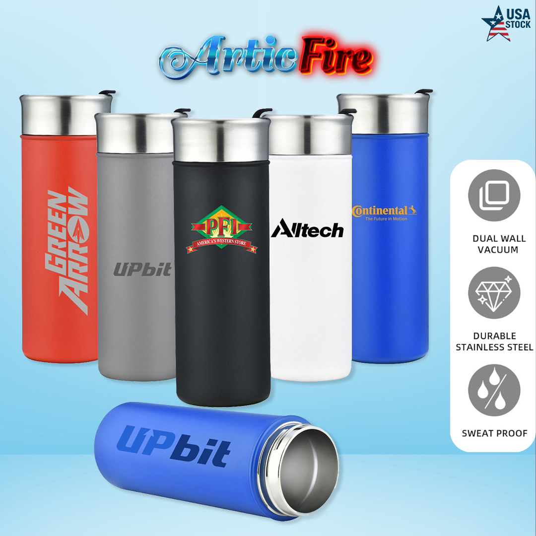 Articfire Double Wall Stainless Steel 18Oz Tumbler with Flip Lid 7