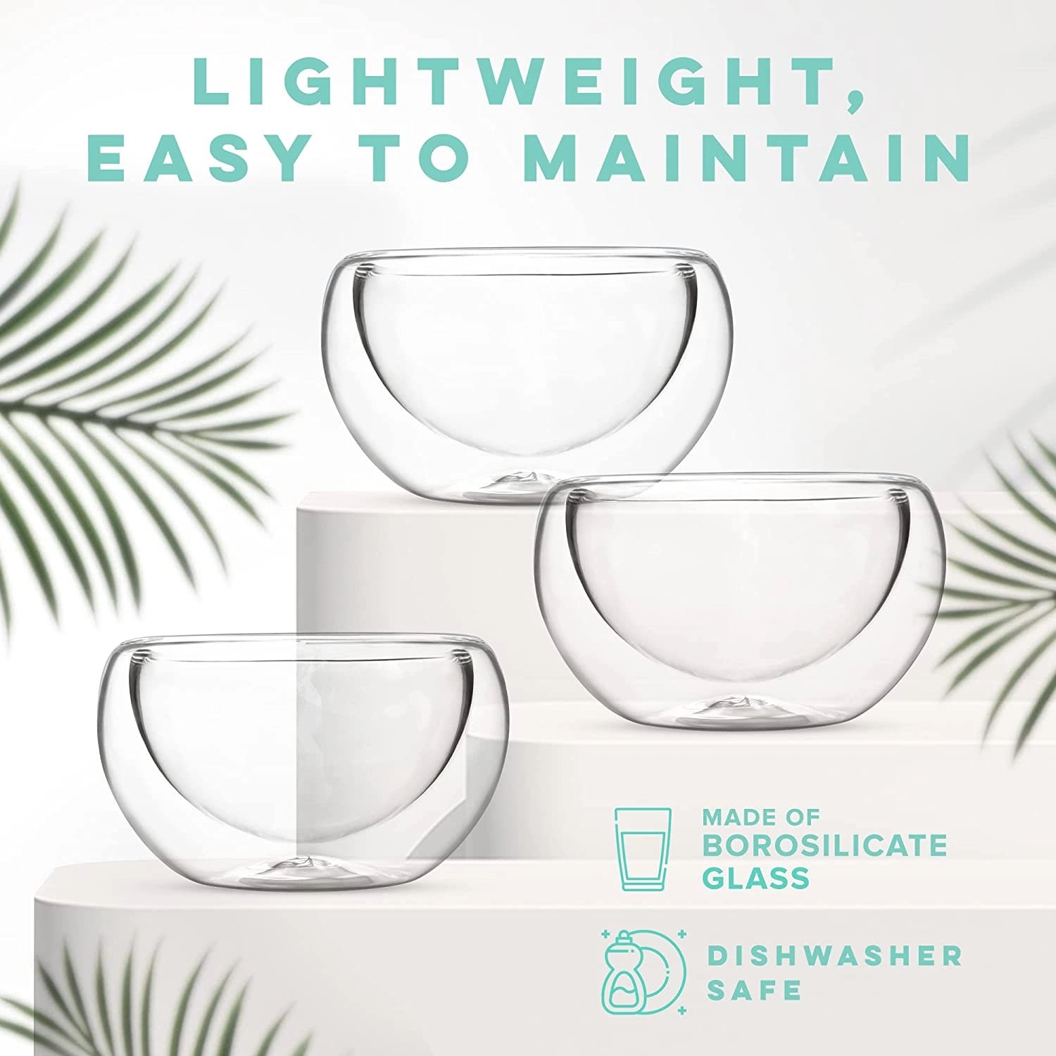 Clear Glass Tea Cups 1