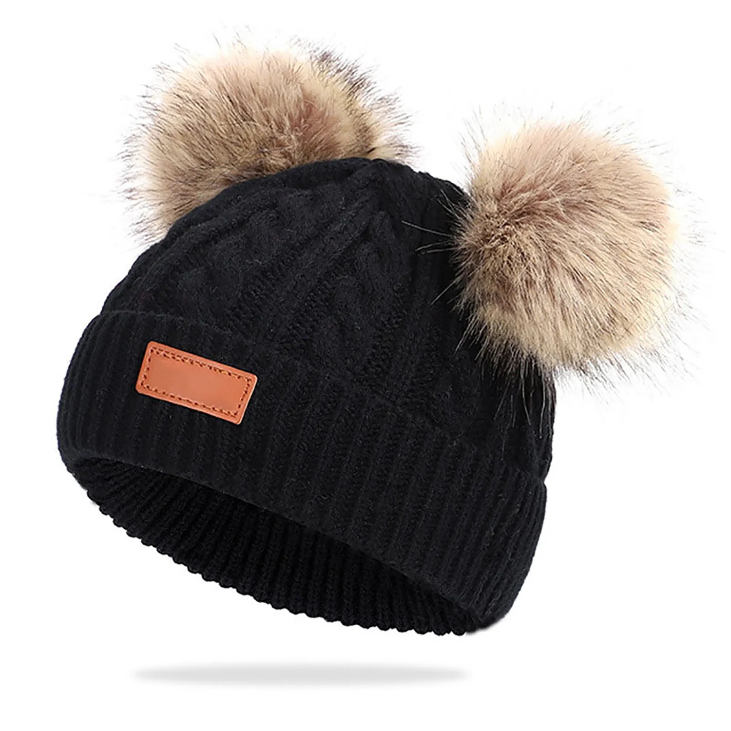 Thickened Knitted Woollen Hat For Kids 3