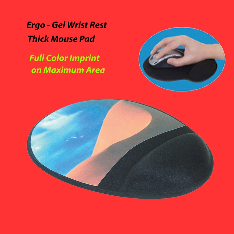 Soft-Top Mouse Pad with Ergo-Gel Wrist Rest 1