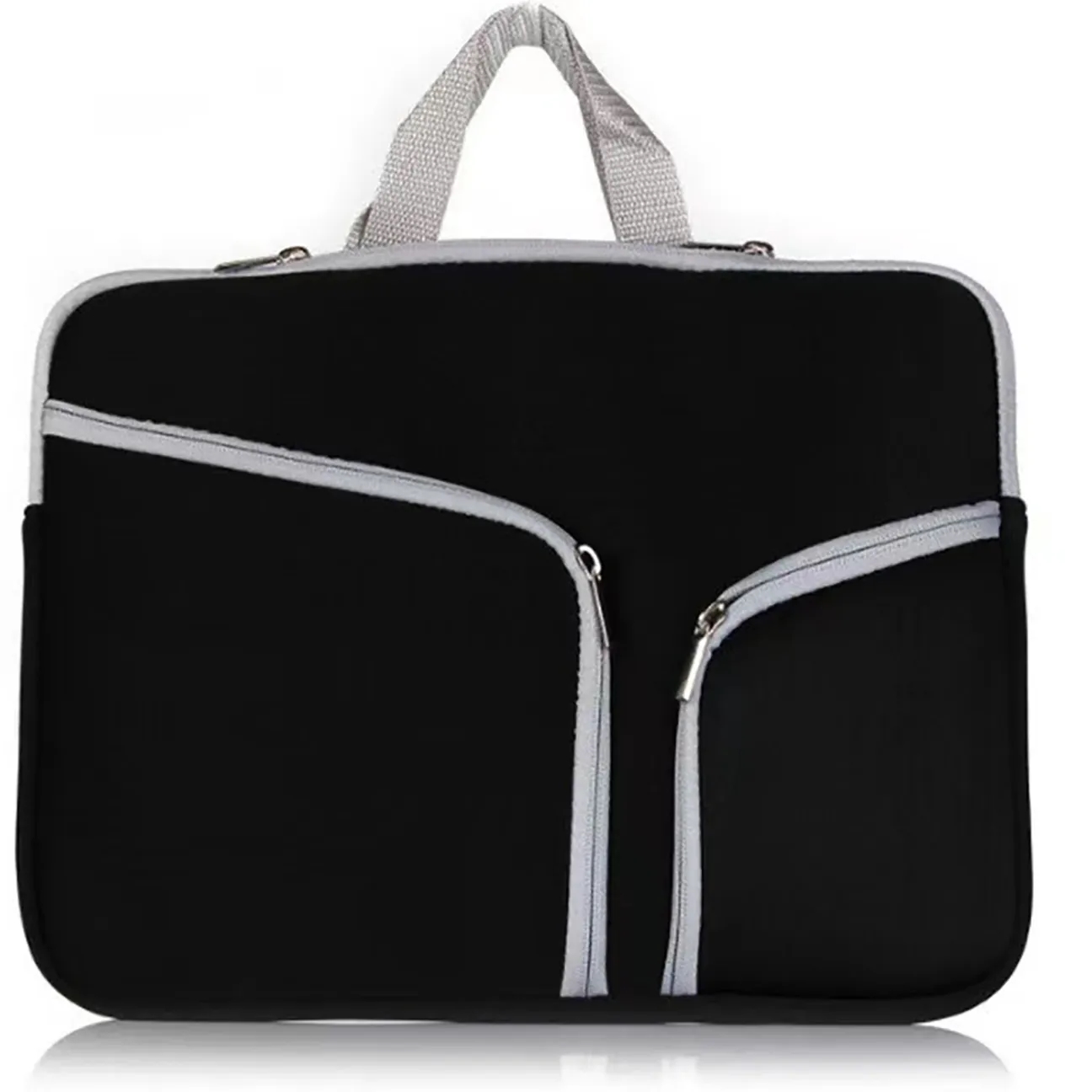 14" Dual Pockets Laptop Sleeve with handles 4