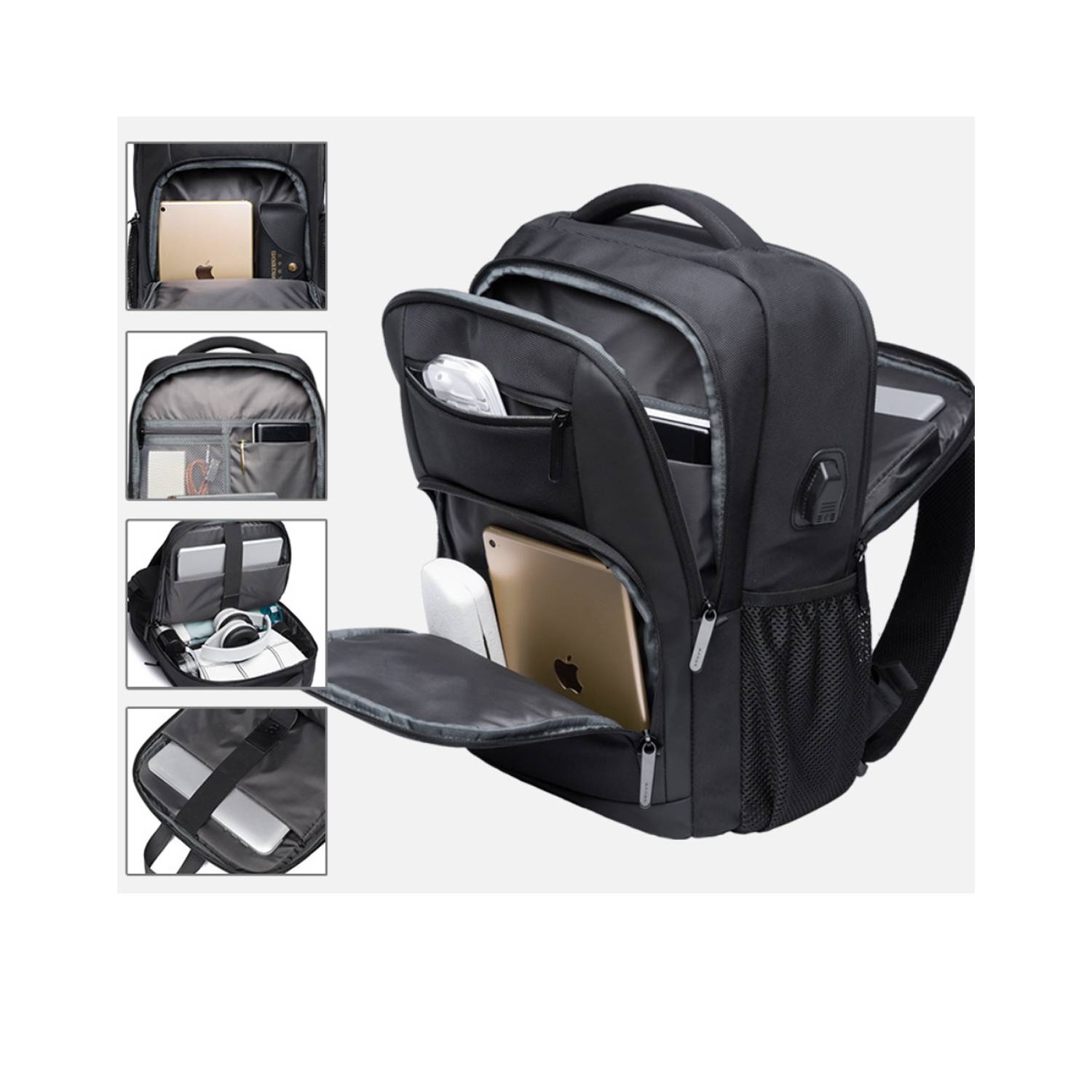 Computer Business Oxford Backpack with Usb Charging Port 1