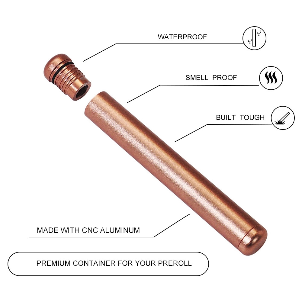Airtight Lightweight Aluminum Metal Tube 4.3-Inch 1