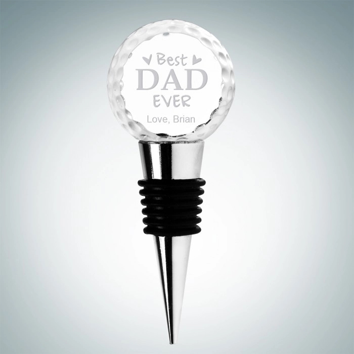 Crystal Golf Ball Wine Stopper 3