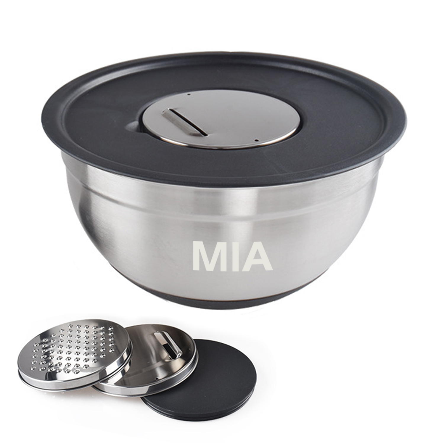 Stainless steel salad bowl