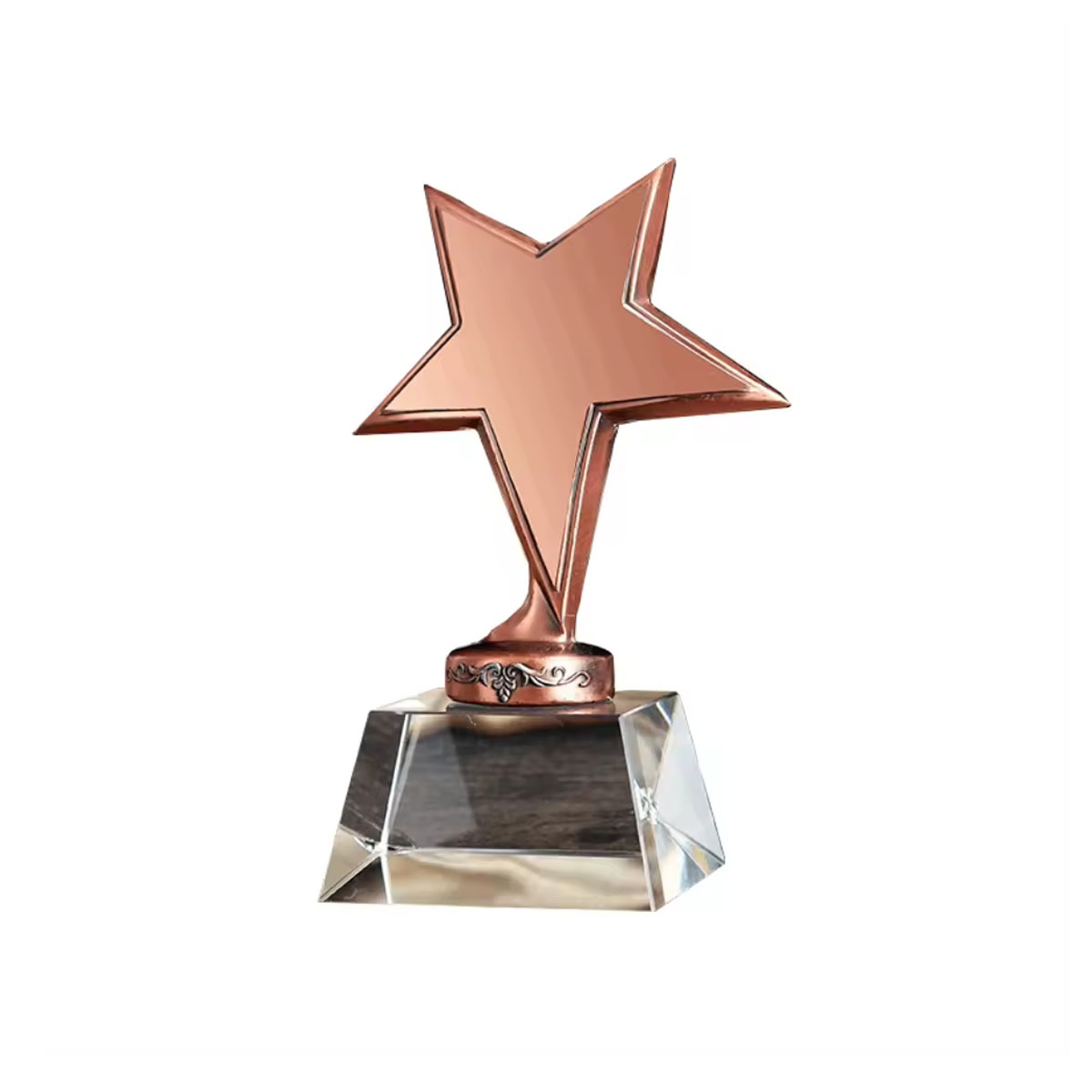 Golden Star with Crystal Pedestal Trophy 5