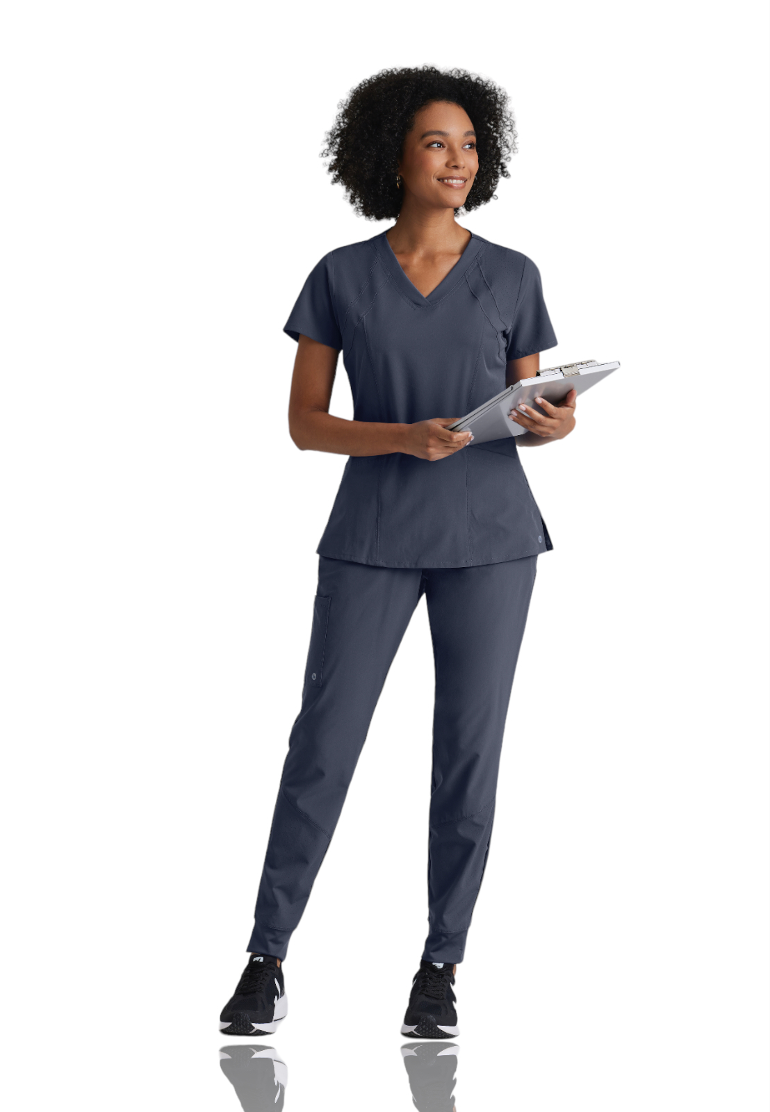 Barco One - Women's Four-Pocket V-Neck Racer Scrub Top 18
