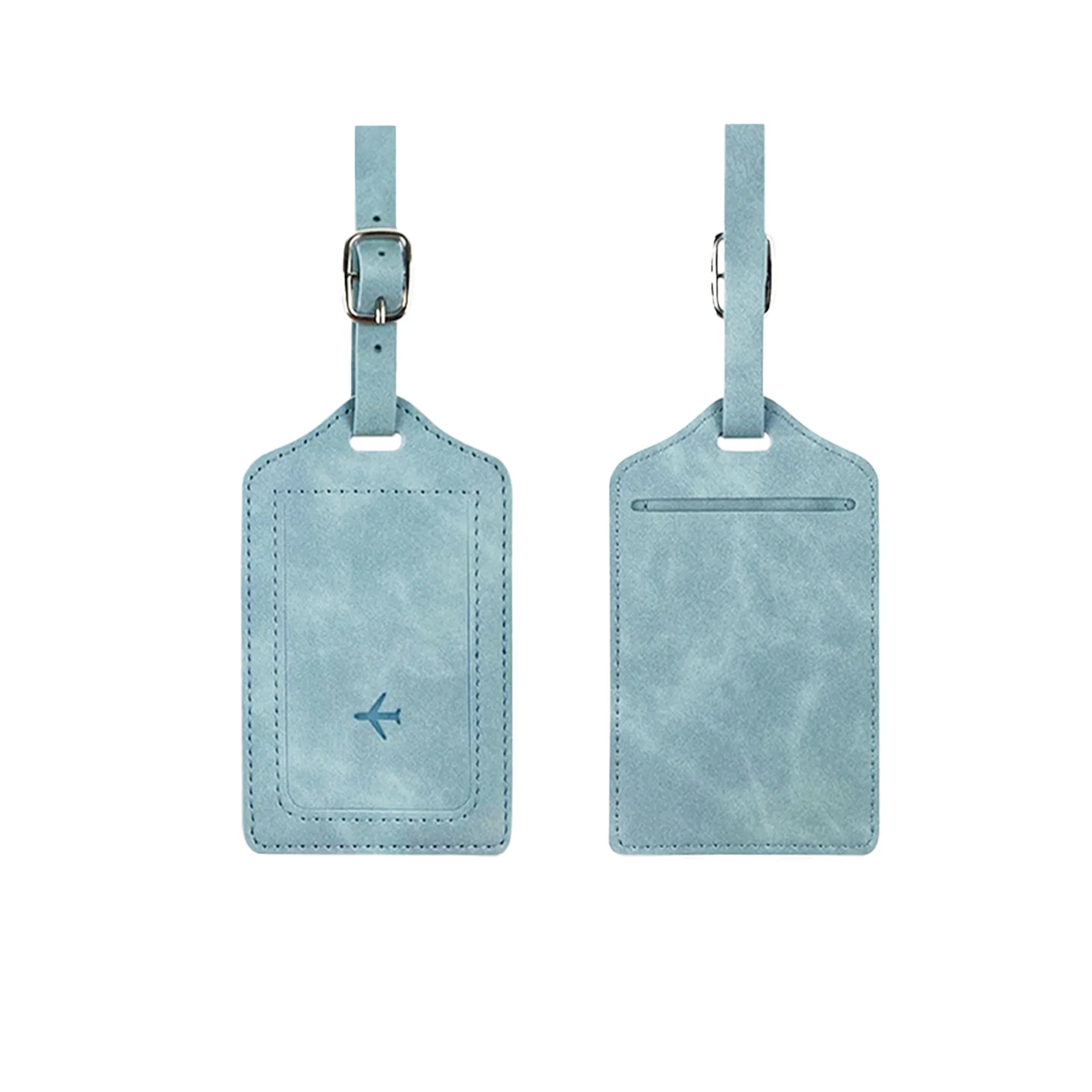 Custom PU Leather Luggage Tags - Travel Essentials 12