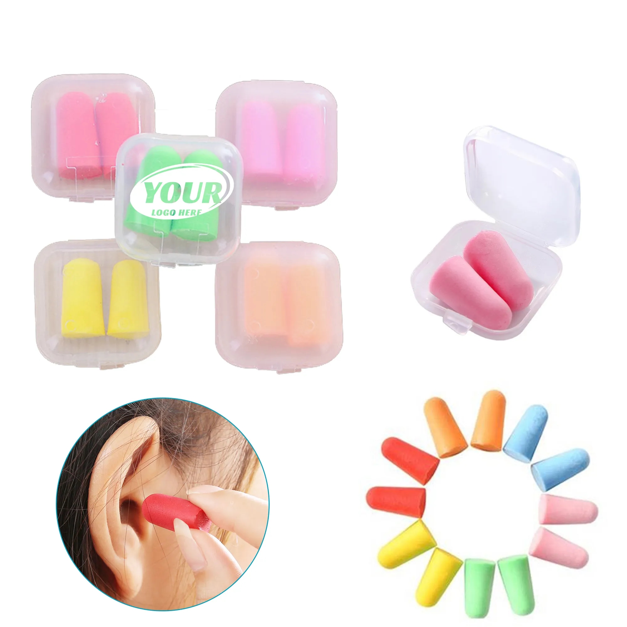 Soft Foam Earplugs With Case 1